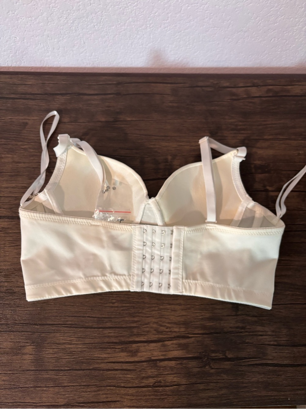 White Rhinestone crop top bra size small - Picture 3 of 4